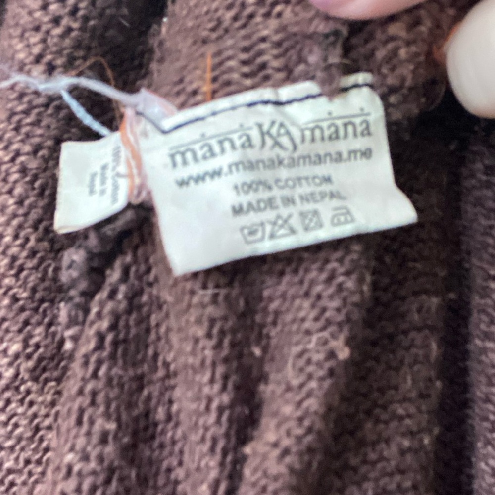 Mana kamana brown cotton nepal sweater - Picture 5 of 5